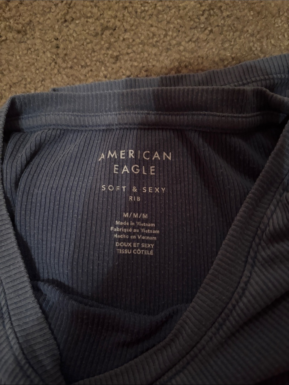AE dusty blue shirt - Picture 2 of 2
